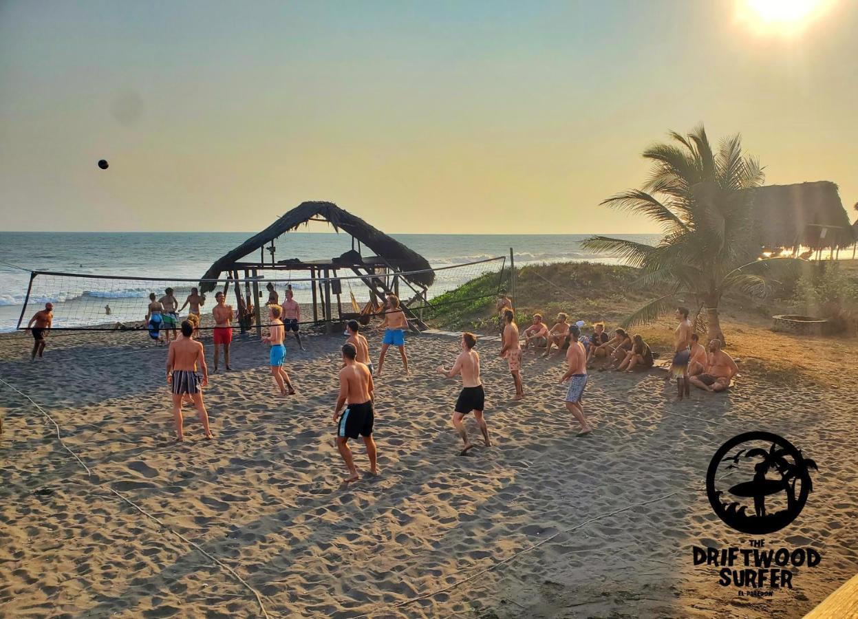The Driftwood Surfer Beachfront Hostel / Restaurant / Bar, El Paredon El Paredón Buena Vista Eksteriør billede